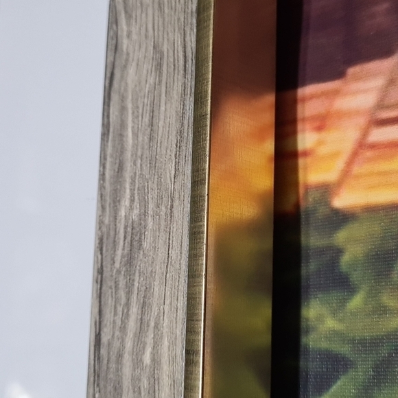 Wood Framed 8x10 Red Cardinal Love Birds‎ Watercolor Oil Painting - Picture 5 of 9